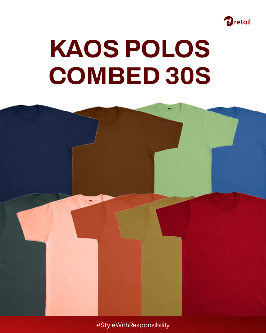 [CLEARANCE] - KAOS POLOS COMBED 